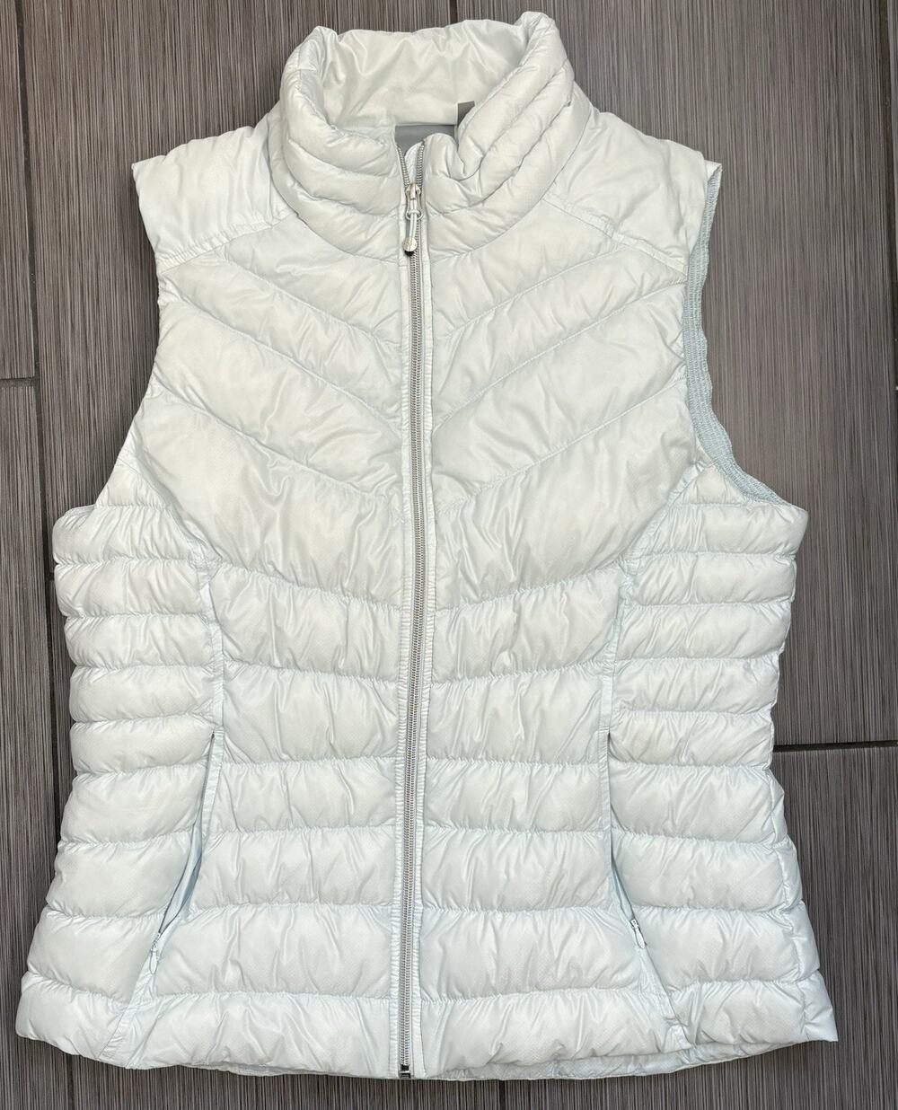 Athleta Downalicious Deluxe Quilted Goose Down Puffer Vest Women’s XL Mint Green